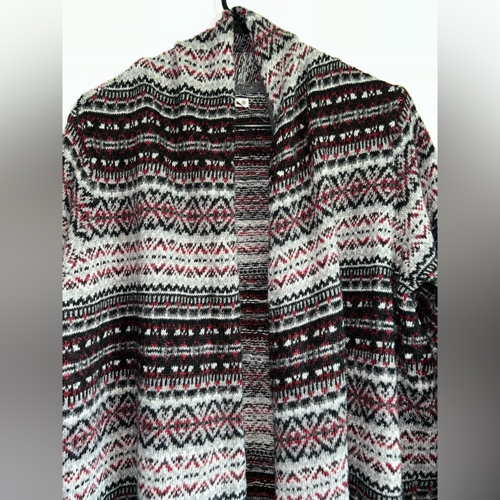 Ruff Hewn Wool Blend Multicolor Patterned Cardigan - image 2